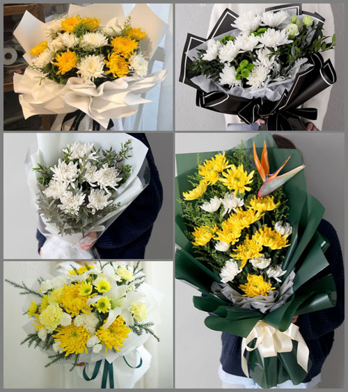 河南漯河舞阳县莲花镇白事花束代送